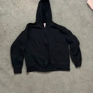 kids plain black jacket